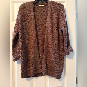 Cozy Brown Knit Sweater